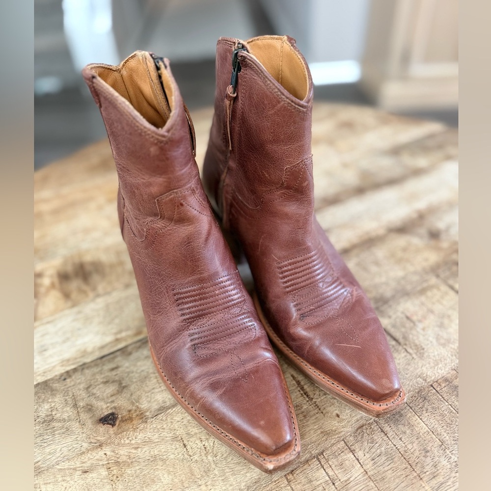 The Daisy Tecovas Brown Western Leather Boots